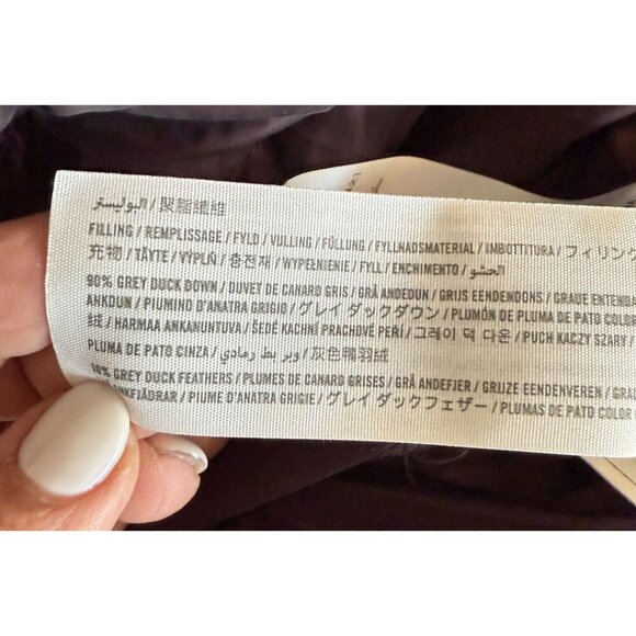 Abercrombie & Fitch Womens Down Puffer Coat Jacket L Lightweight Packable Zip - Picture 7 of 9